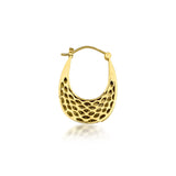 Fleur 18K Gold Earrings w. Diamonds