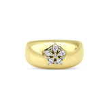 Fleur Sparkle 18K Guld Ring m. Diamanter