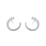 Für immer und immer 18k Weißgold Ohrring w. Diamanten