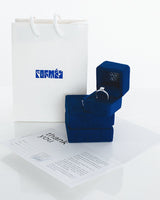 Tiny Clash 14K Whitegold Huggies w. Lab-Grown Diamonds