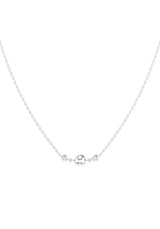 Triplet Nude 18K Whitegold Necklace w. Lab-Grown Diamonds