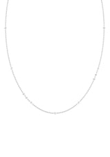 Nude 18K Whitegold Necklace w. Lab-Grown Diamonds