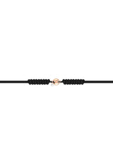 Nude Cord 18K Rosegold Bracelet w. Lab-Grown Diamond