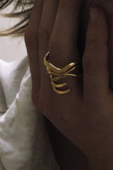 Tide 05 18K Gold Plated Ring