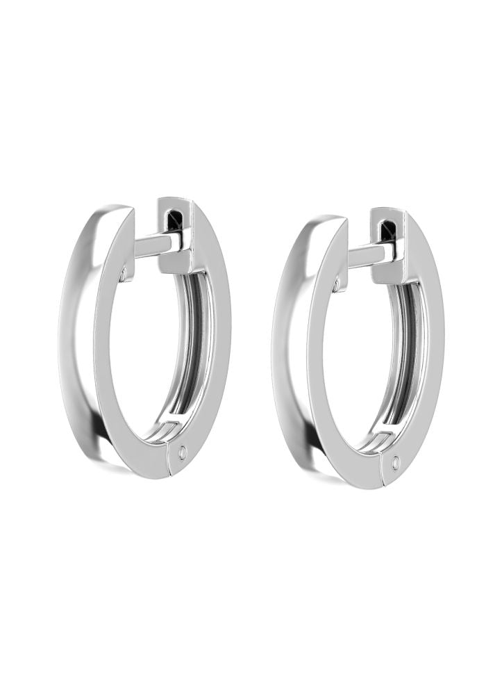 One Essential 18K Hvidguld Hoop
