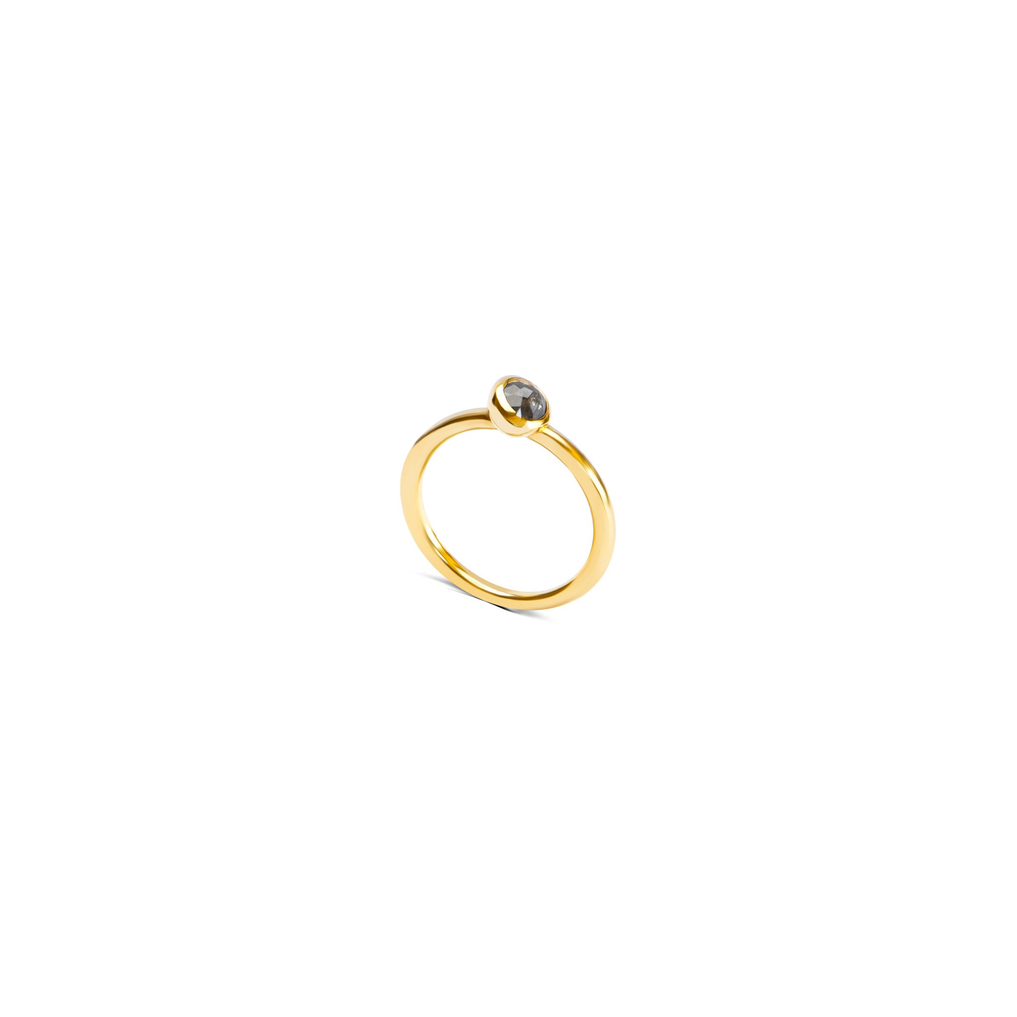 Universe 2 Golden 14K or 18K Gold, Whitegold or Rosegold Ring w. Diamond
