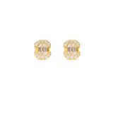 Harmony 1 14K or 18K Gold, Whitegold or Rosegold Studs w. Diamonds
