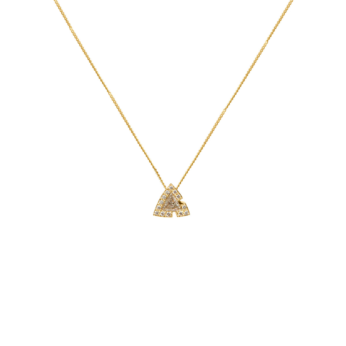 Harmony 10 14K Gold, Whitegold or Rosegold Necklace w. Diamonds