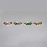 Dumom Baby 3 18K Gold Ring w. Sapphires