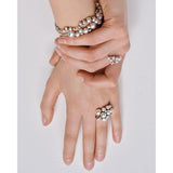 Mondlicht Trauben Silber geschlossener Armreifen