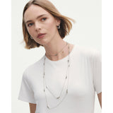 Moonlight Grapes Sautoir Silver 90cm Necklace