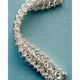 Weft Tripple Link Silver Bracelet