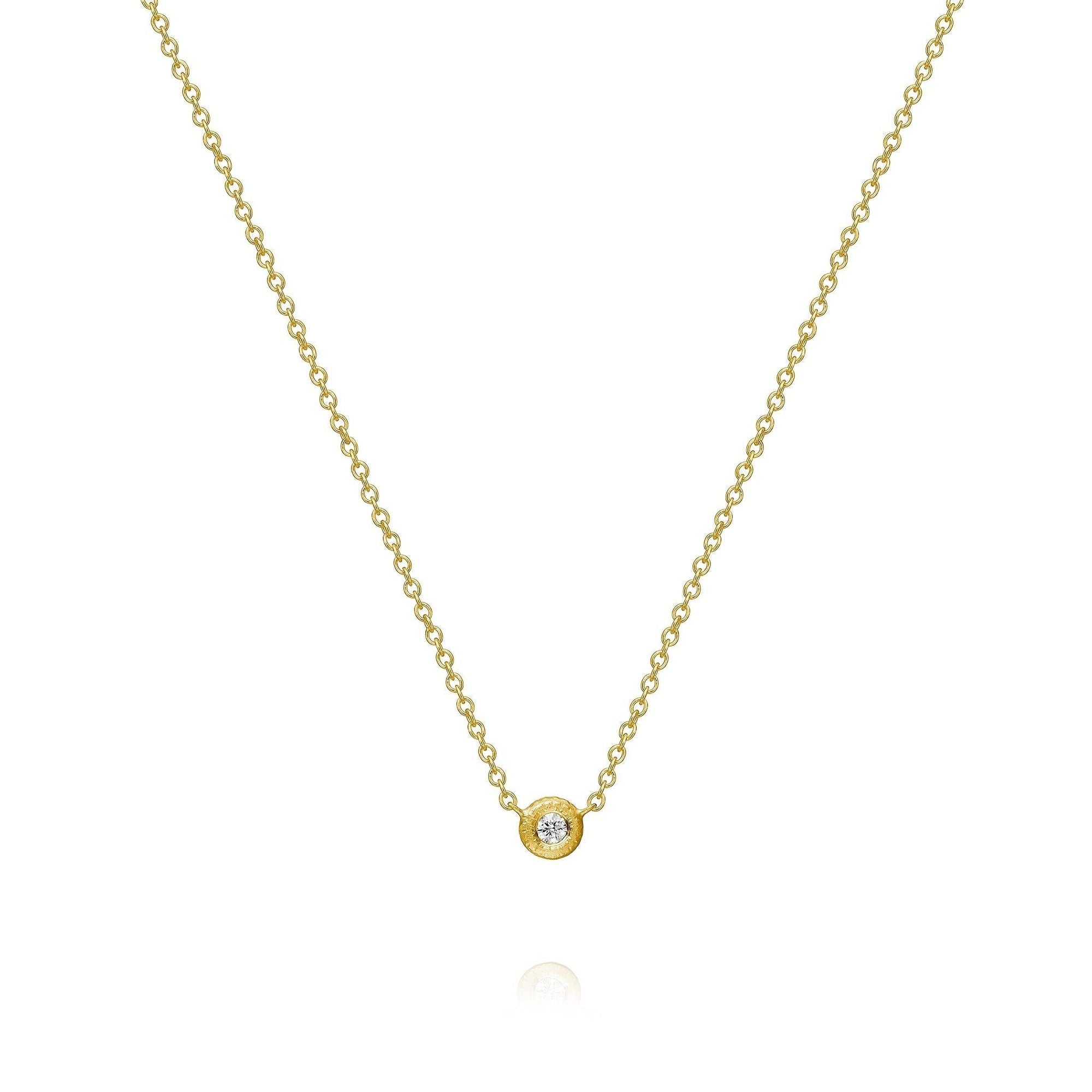 Glory 18K Gold Necklace w. Diamond