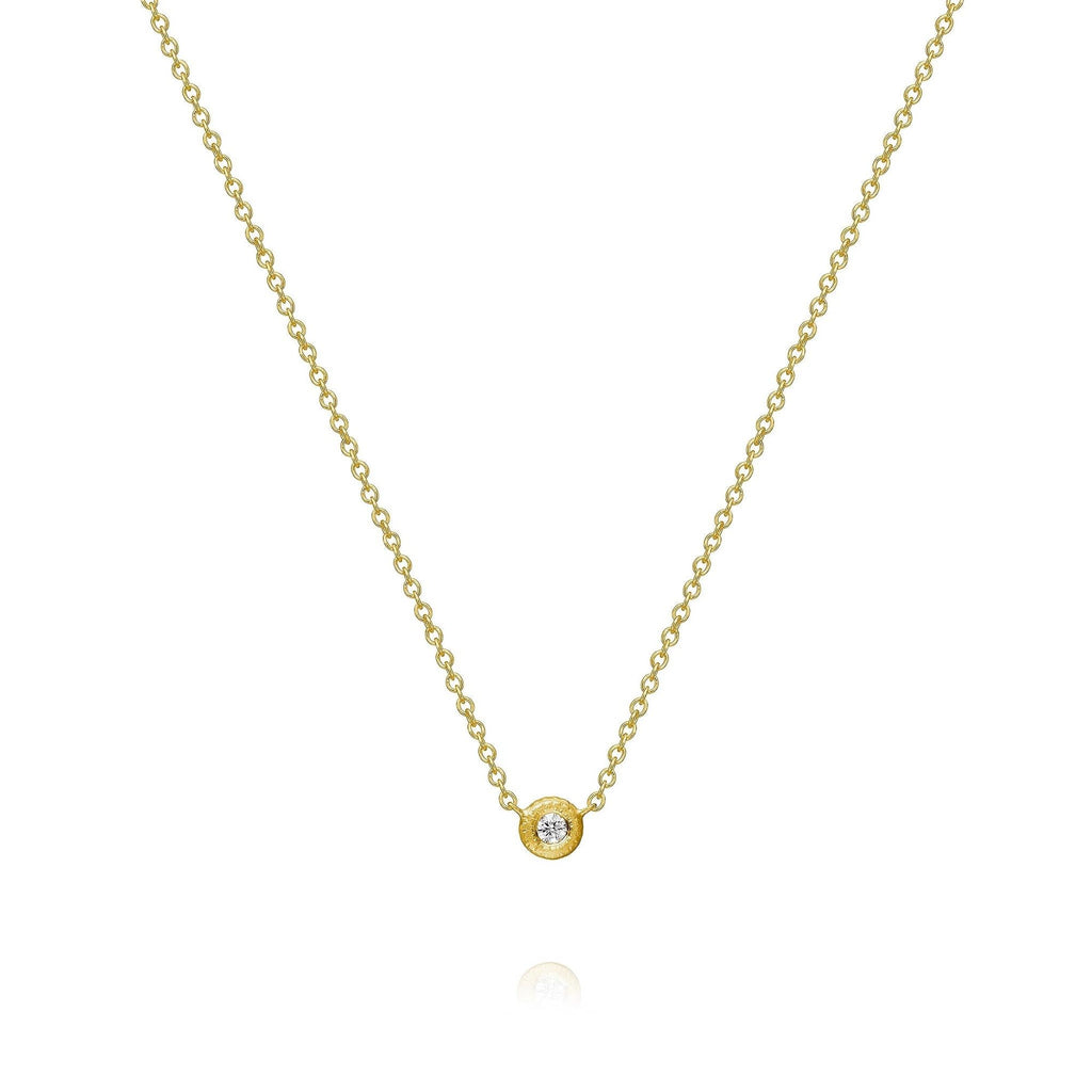 Glory 18K Gold Necklace w. Diamond