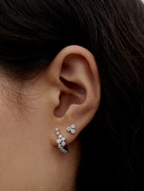 Garbo 14K White Gold Huggie w. Lab-Grown Diamonds