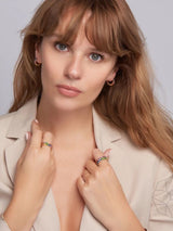 Regenbogen Sapphire Chunky Gradient 18k Goldring