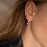 Glory Trio 18K Guld Øreringe m. Diamant