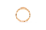 Golden Cloud Band 18K Rosegold Ring w. Diamonds