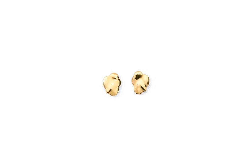 Golden Cloud Mini 18K Gold Studs