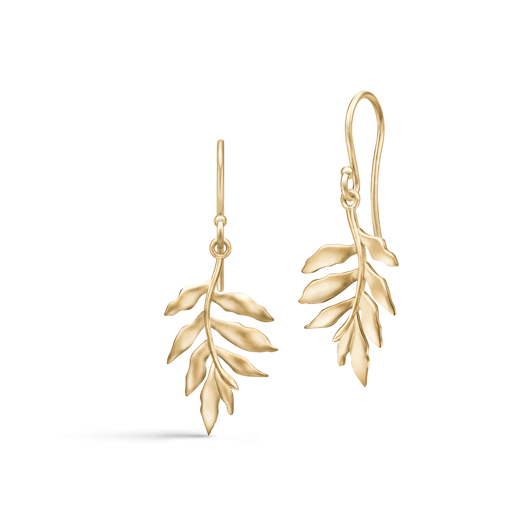 Little Tree Of Life Gold Plated Earrings