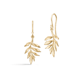 Little Tree Of Life Gold Plated Earrings