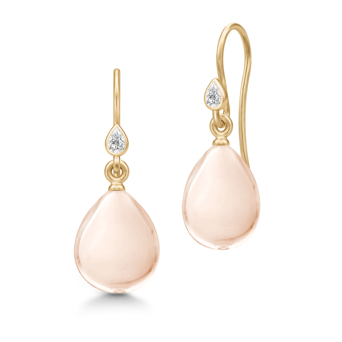 Prima Ballerina Blush Gold Plated Earrings
