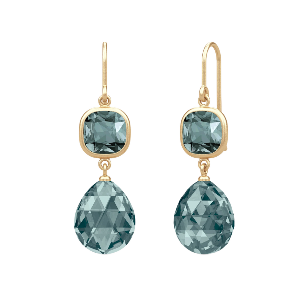 Olivia Midnight Gold Plated Earrings