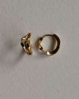 Rondelle 9K Gold Double Curve Clicker Hoop