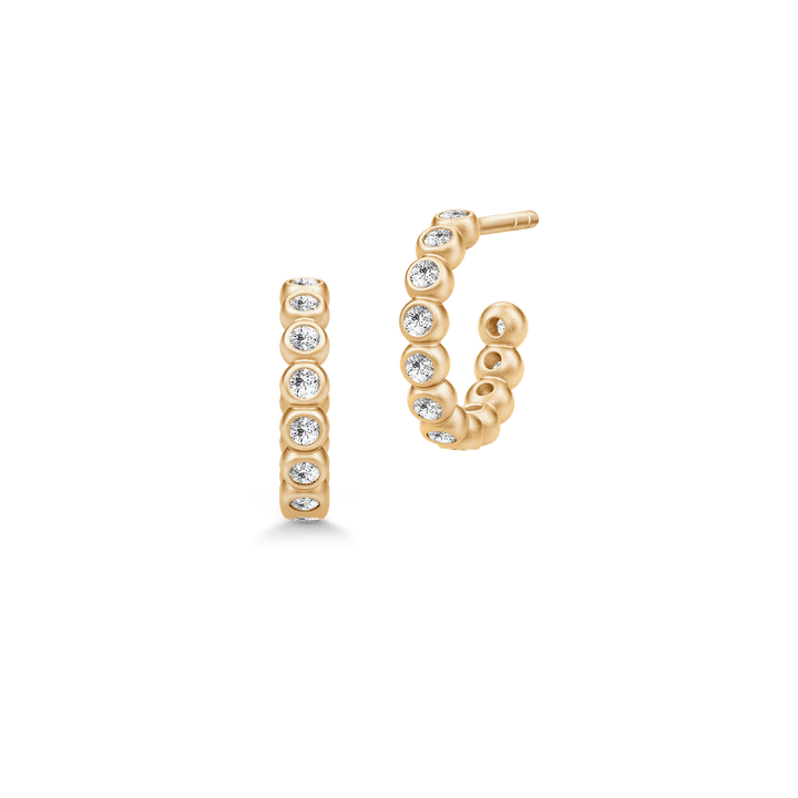 Grace Mini Forgyldte Hoops m. Zirkon