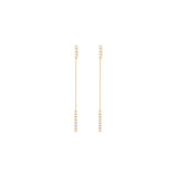 Hanging Bar Ohrring aus 18K Gold mit Diamant