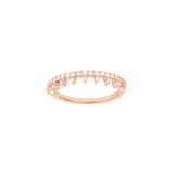 Her Majesty's 18K Rose Gold Ring w. Diamonds