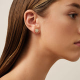 Heritage 18K Whitegold Stud w. Diamonds