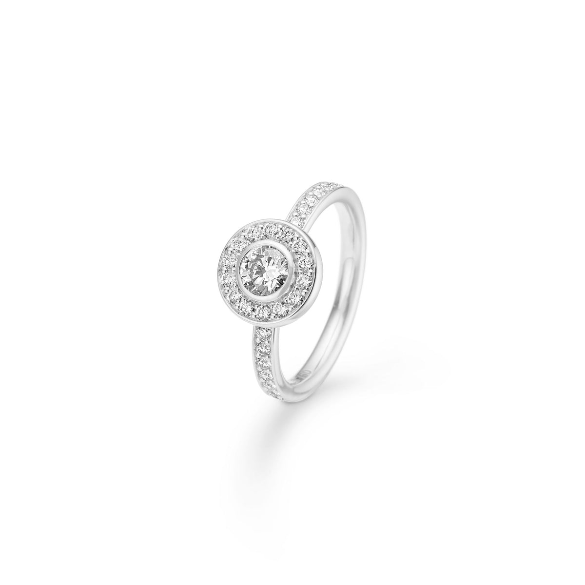 Heritage P.S. 18K Whitegold Ring w. Diamonds