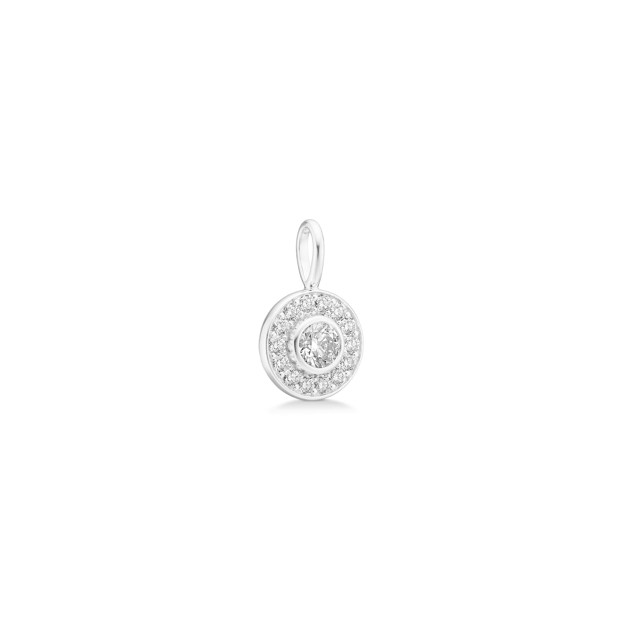Heritage 18K Whitegold Pendant w. Diamonds