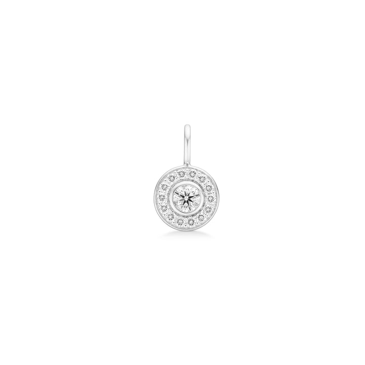 Heritage 18K Whitegold Pendant w. Diamonds
