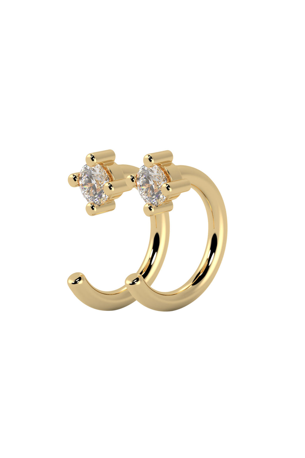 Hope 18K Gold Earring w. Lab-Grown Diamond