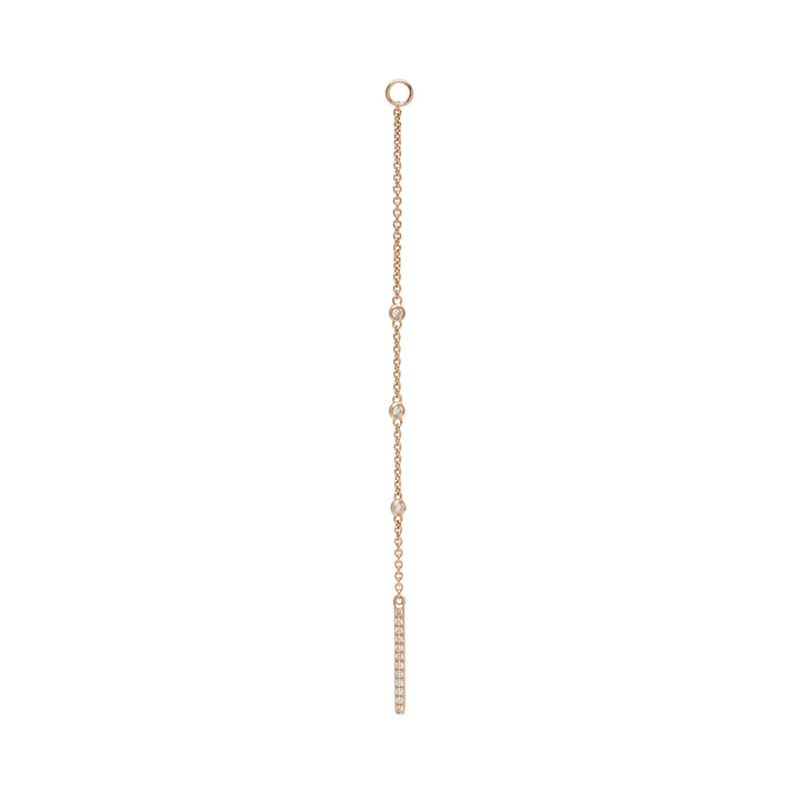 By Naila | 18K Gold, Whitegold or Rosegold Behind Ear Chain w. Diamonds