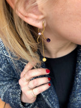 Mizuko Gold Plated Earring w. Pearls