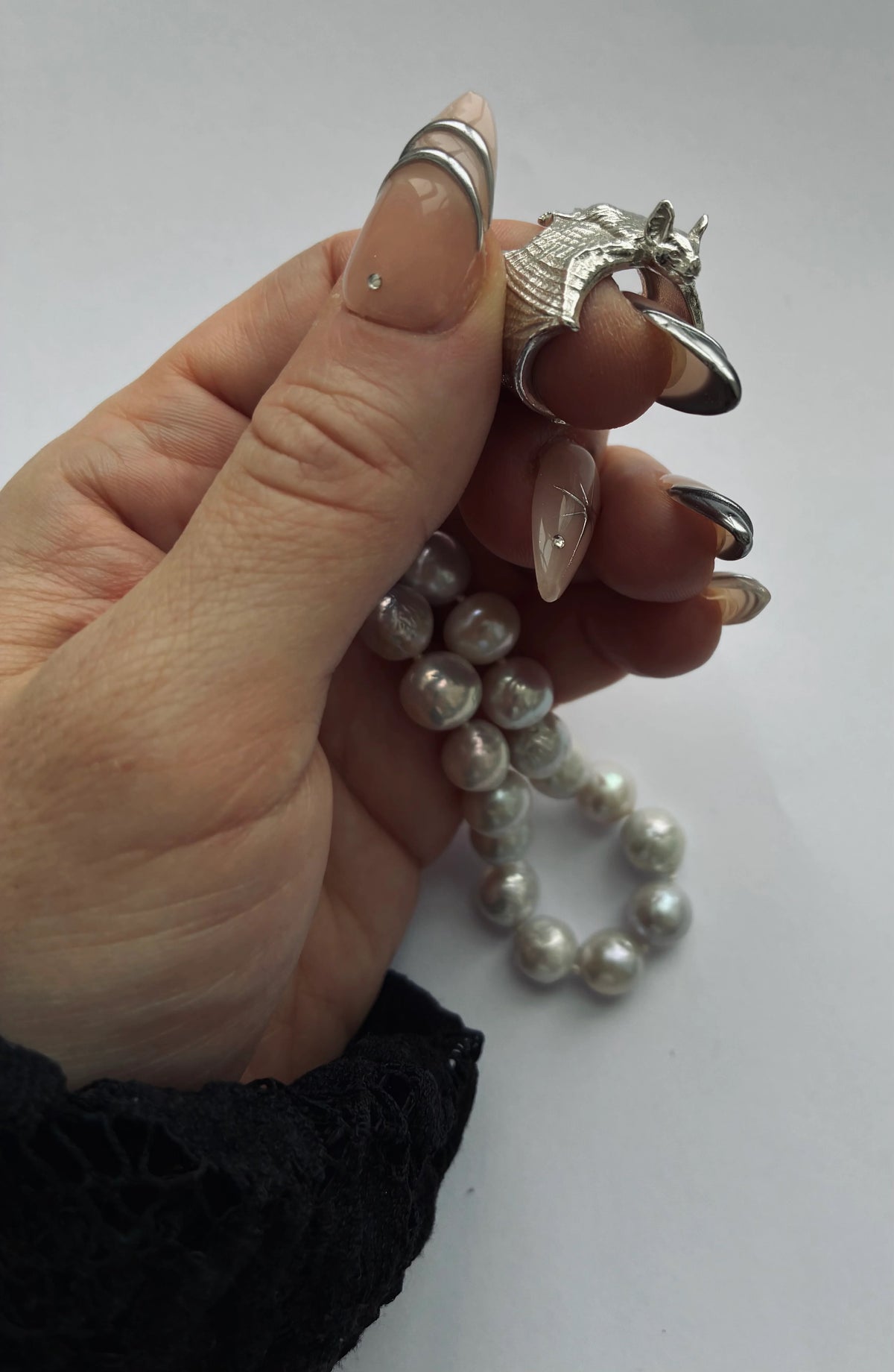 Silver Bat Ring