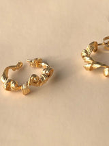 Fouettés 24K Gold Plated Hoops