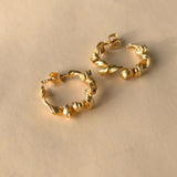 Fouettés 24K Gold Plated Hoops