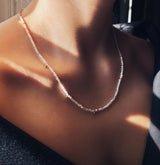 Multi Gold Plated Necklace w. Beryl