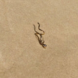 Masika Wave 14K Gold Earrings w. Diamonds