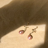 Masika Teardrop 14K Gold Earrings w. Pearls