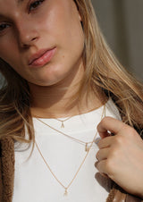 My V 18K Whitegold Pendant w. Diamonds