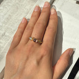 Cocktail 18K & 22K Guld Ring m. Safir & Diamant