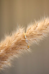 Ihr 3 Midstone 18K Goldring W. Diamanten