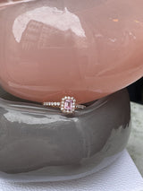 Candy 18K Rose Gold Ring w. Diamonds & Pink Sapphire