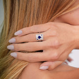 Justice Pinkie 18K White Gold Ring w. Lab-Grown Diamonds