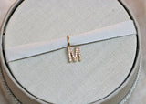 My M 18K Gold Pendant w. Diamonds